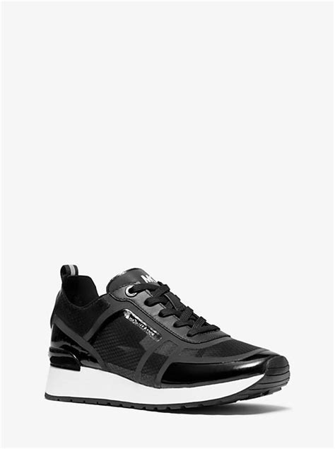 Eddy Nylon and Leather Trainer 